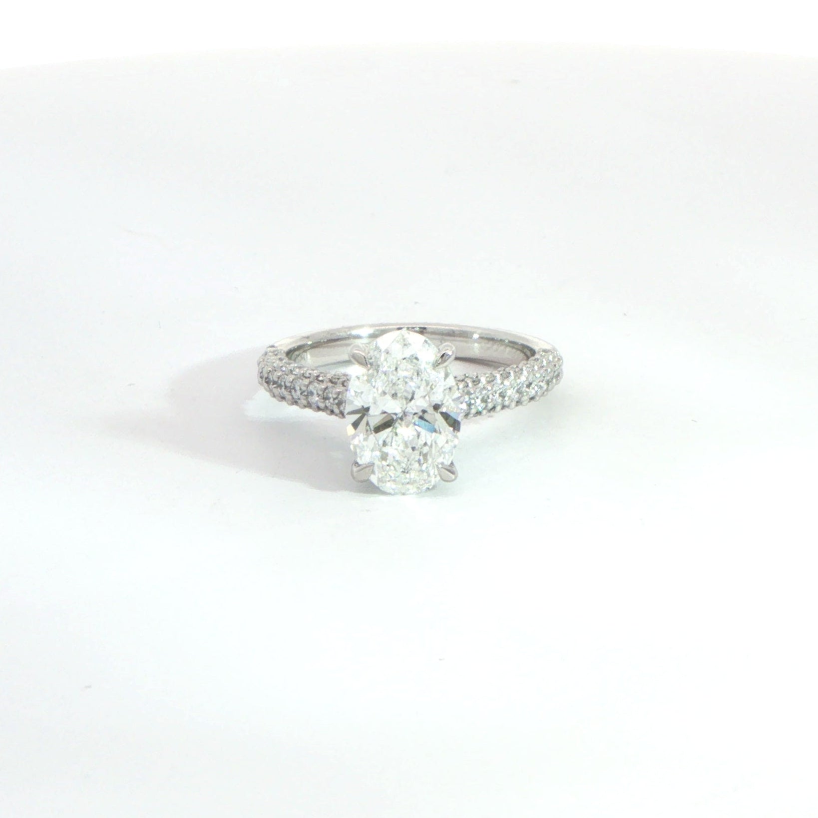 Platinum Laboratory Grown Diamond Ring 2.80ct