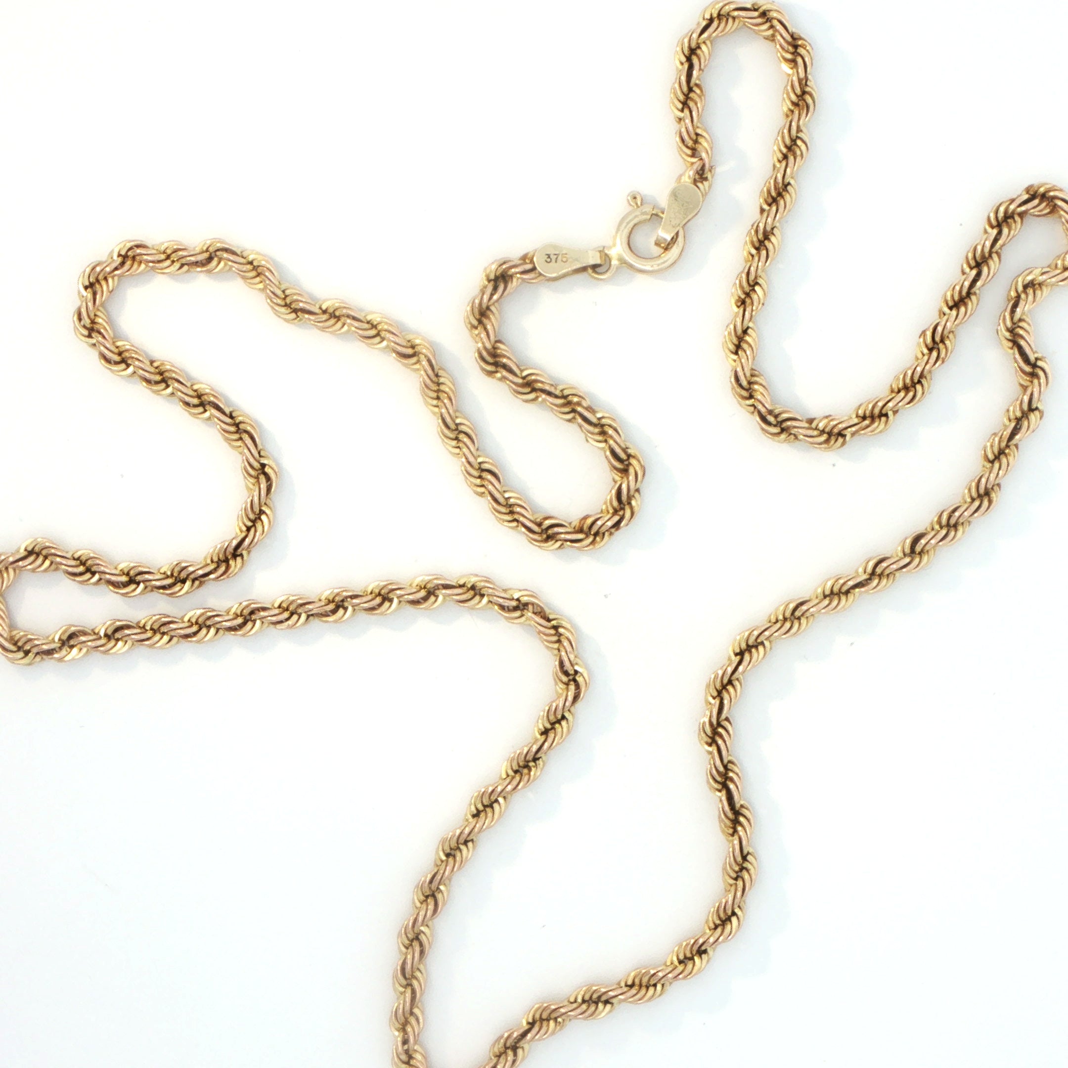 9 Carat Yellow Gold Rope Chain