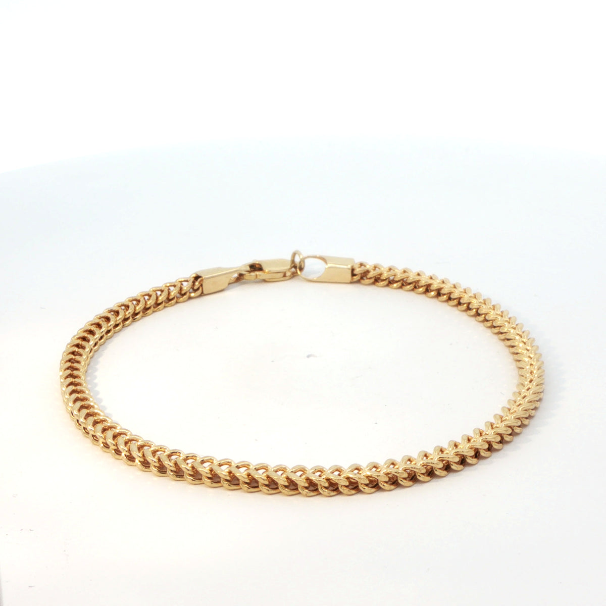 18 Carat Yellow Gold Franco Chain Bracelet