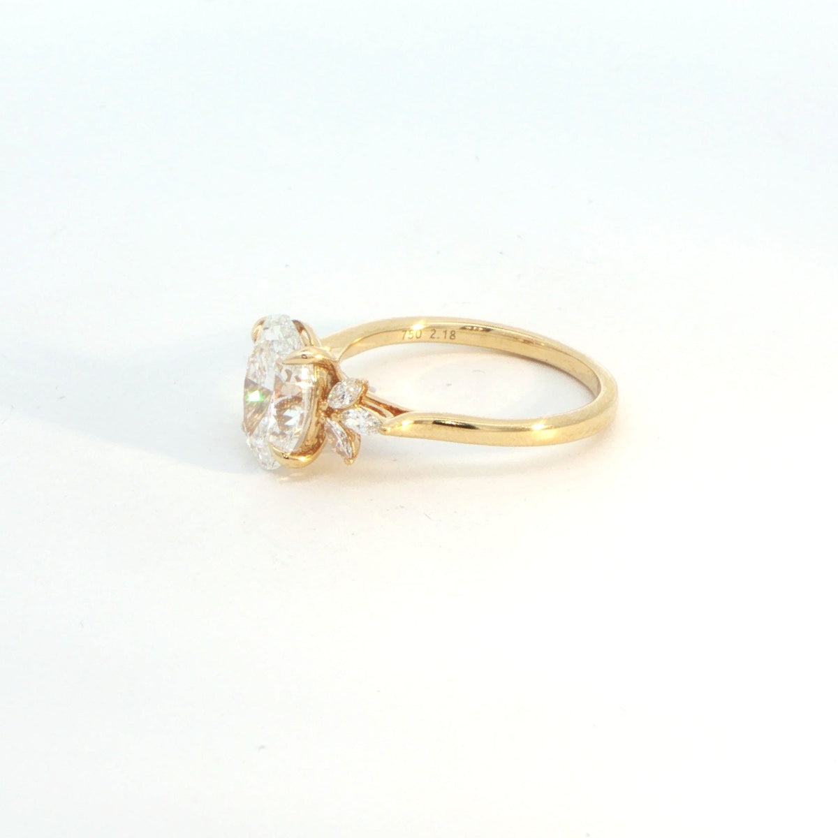 18 Carat Yellow Gold Laboratory Grown Diamond Ring 2.00ct