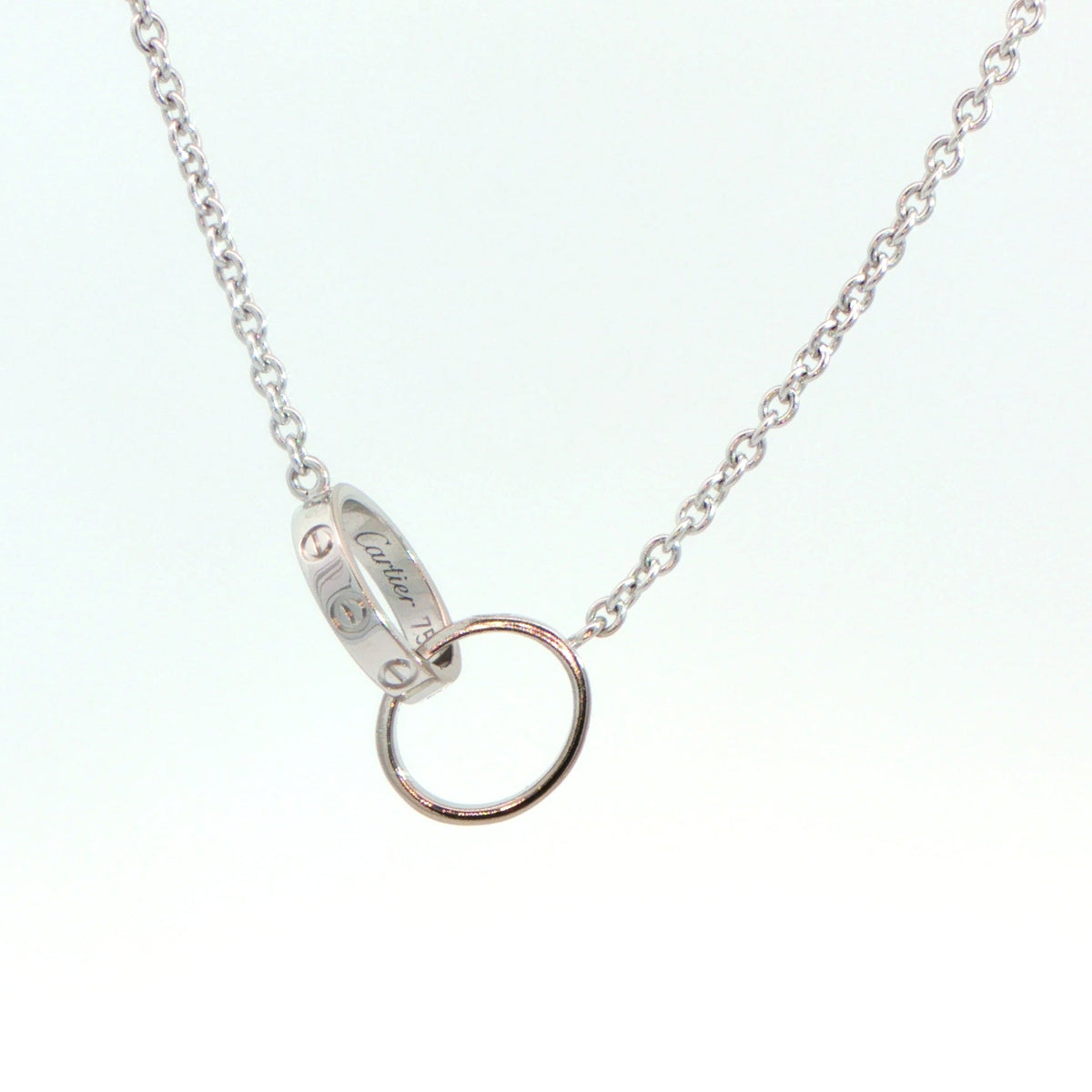 18 Carat White Gold Cartier Love Necklace