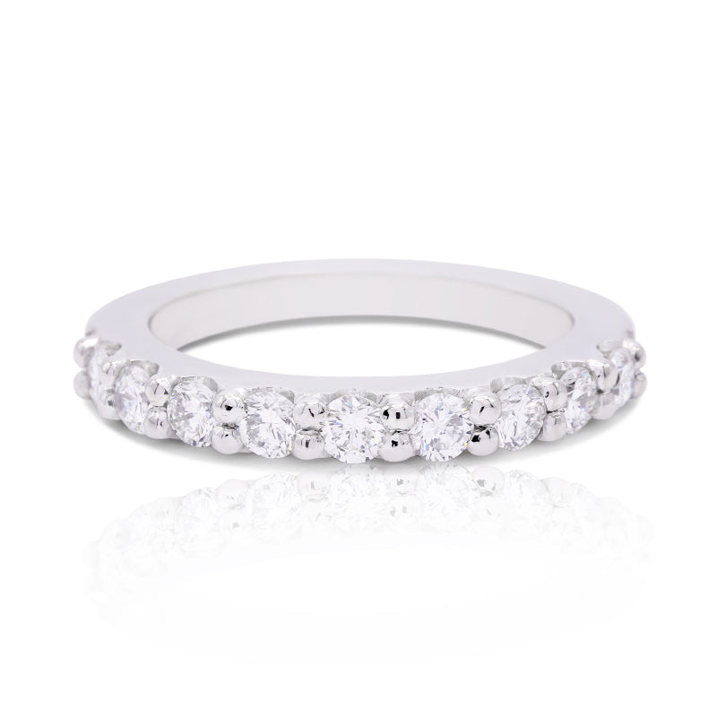 Platinum Half Eternity Diamond Ring