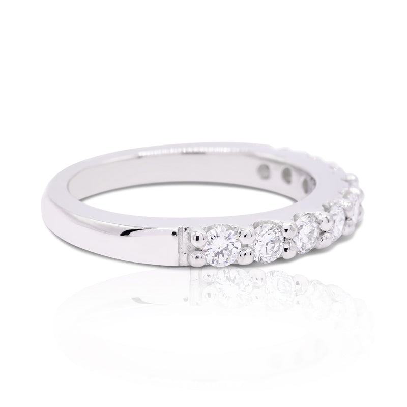 Platinum Half Eternity Diamond Ring