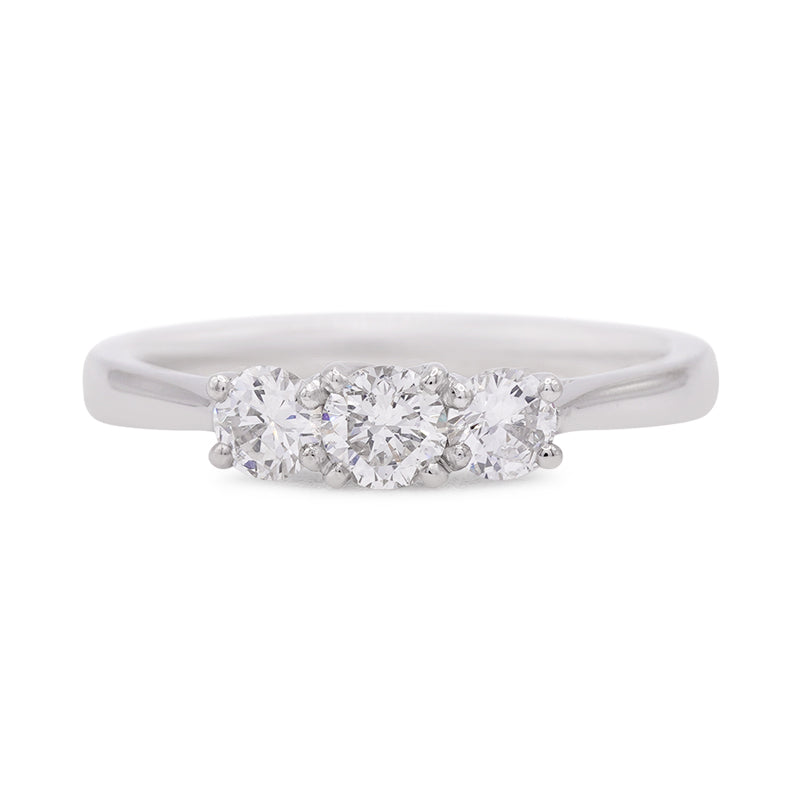 Platinum Diamond Trilogy Ring