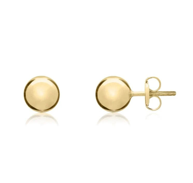9ct Gold 7mm Ball Studs