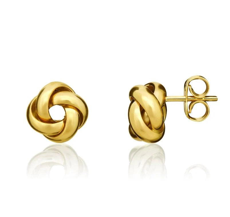 9ct Gold Knot Studs