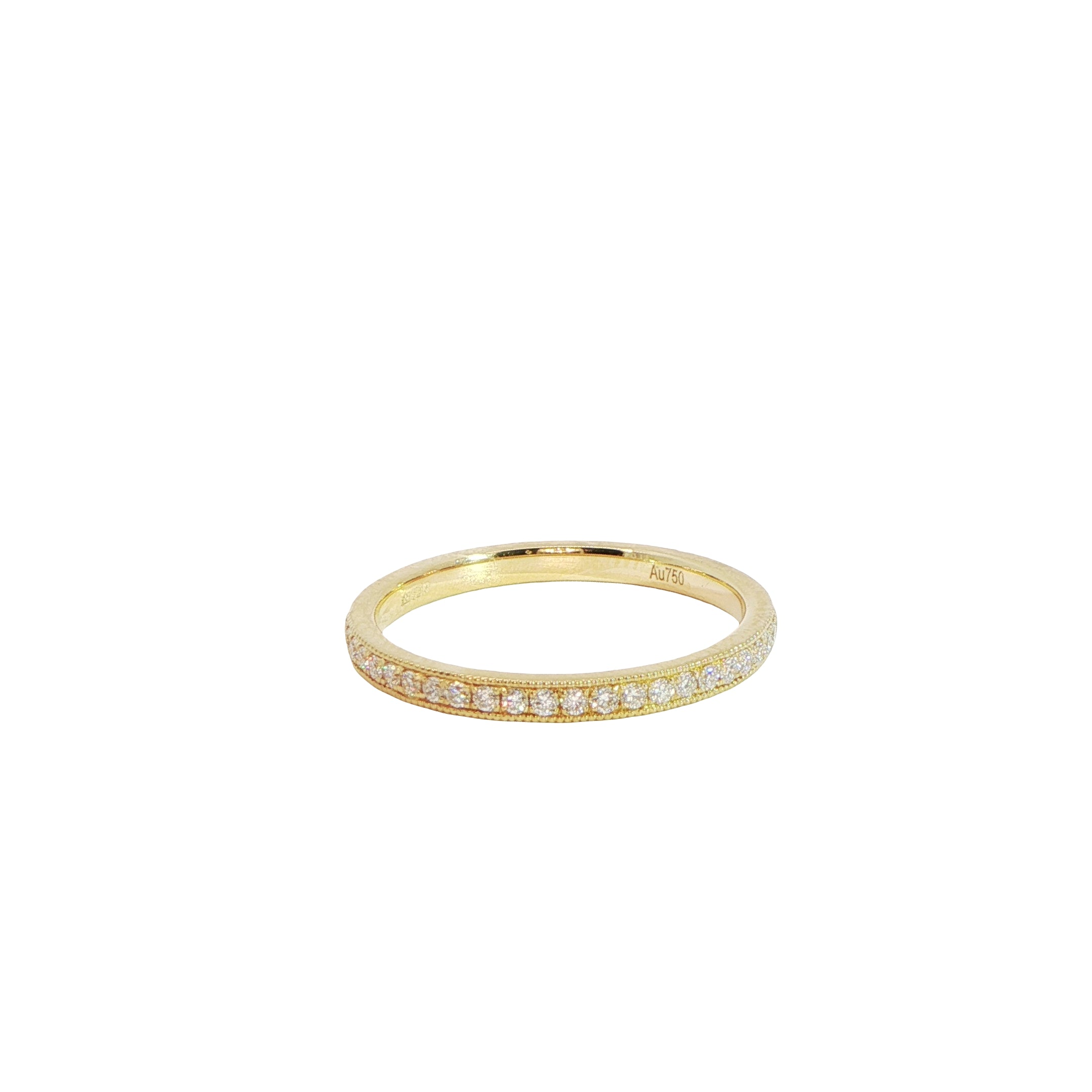 18 Carat Yellow Gold Diamond Half Eternity Ring