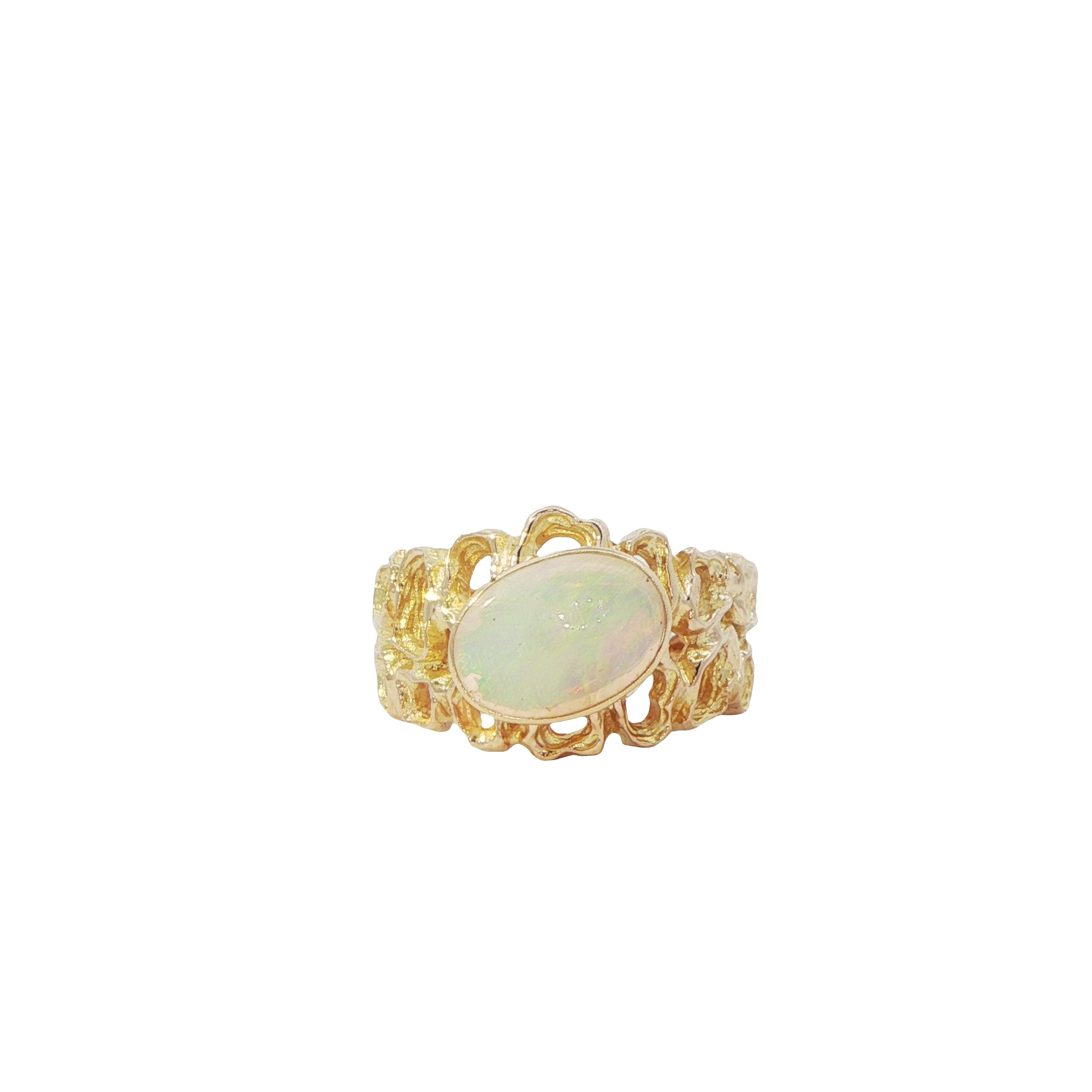 9 Carat Yellow Gold Opal Dress Ring