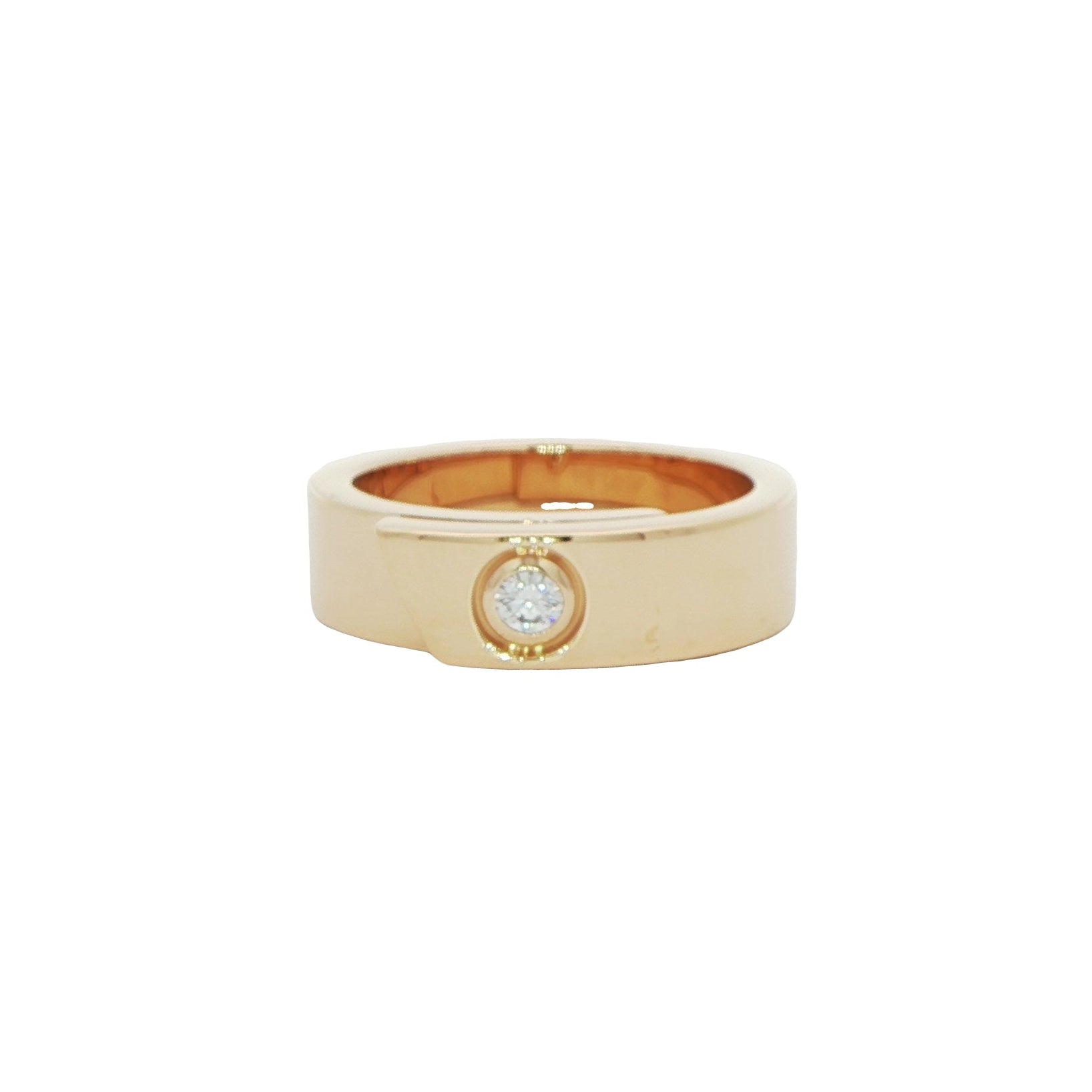 18 Carat Yellow Gold Diamond Cartier 'Belt' Ring