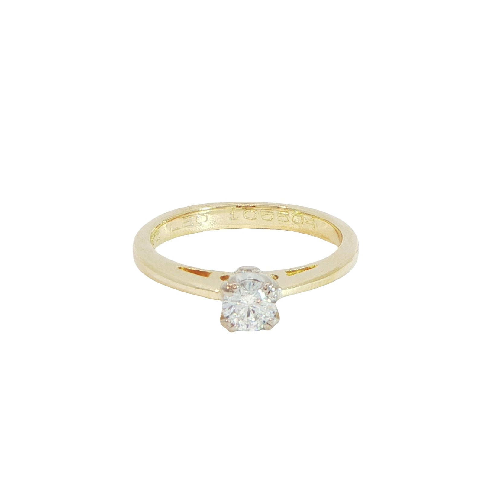 18 Carat Yellow Gold Diamond Solitaire 0.26ct