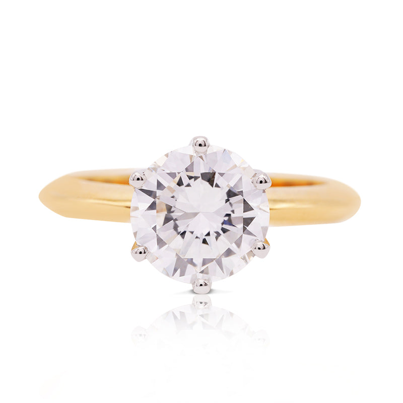 18 Carat Yellow Gold Diamond Solitaire Ring