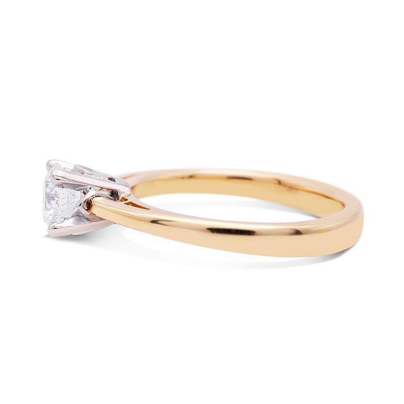18 Carat Yellow Gold Diamond Solitaire Ring