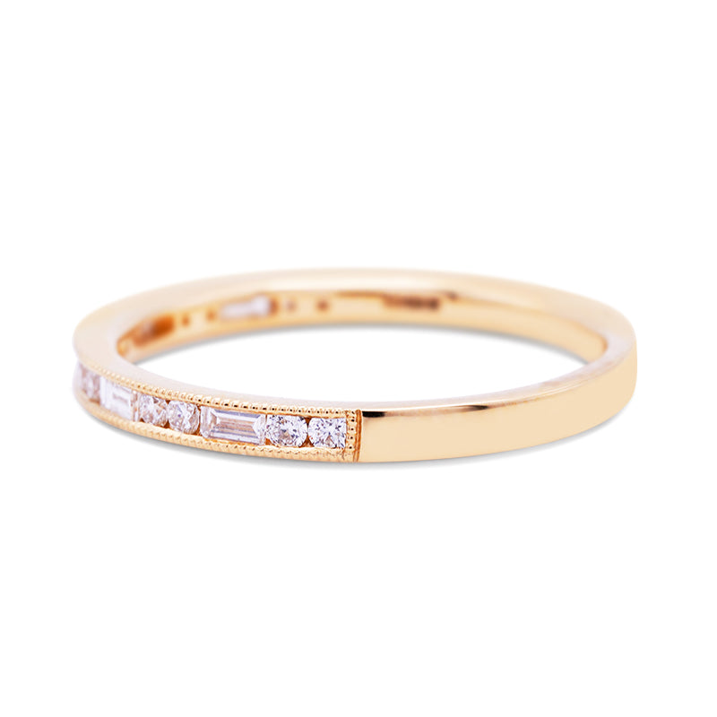 18 Carat Yellow Gold Diamond Half Eternity Ring