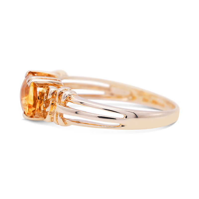 9 Carat Yellow Gold Citrine Ring