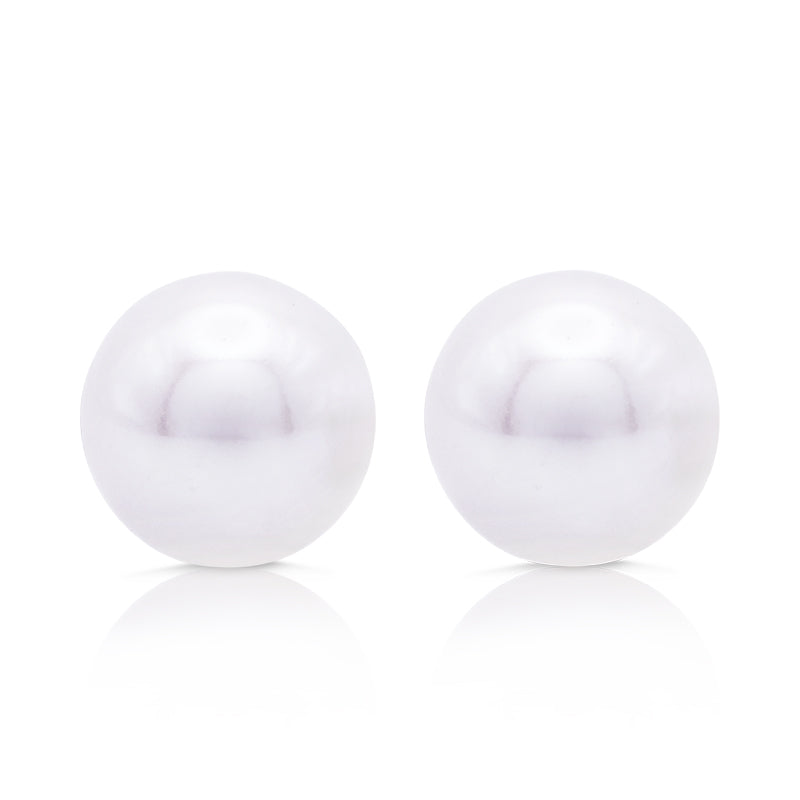 9 Carat Yellow Gold Cultured Pearl Stud Earrings
