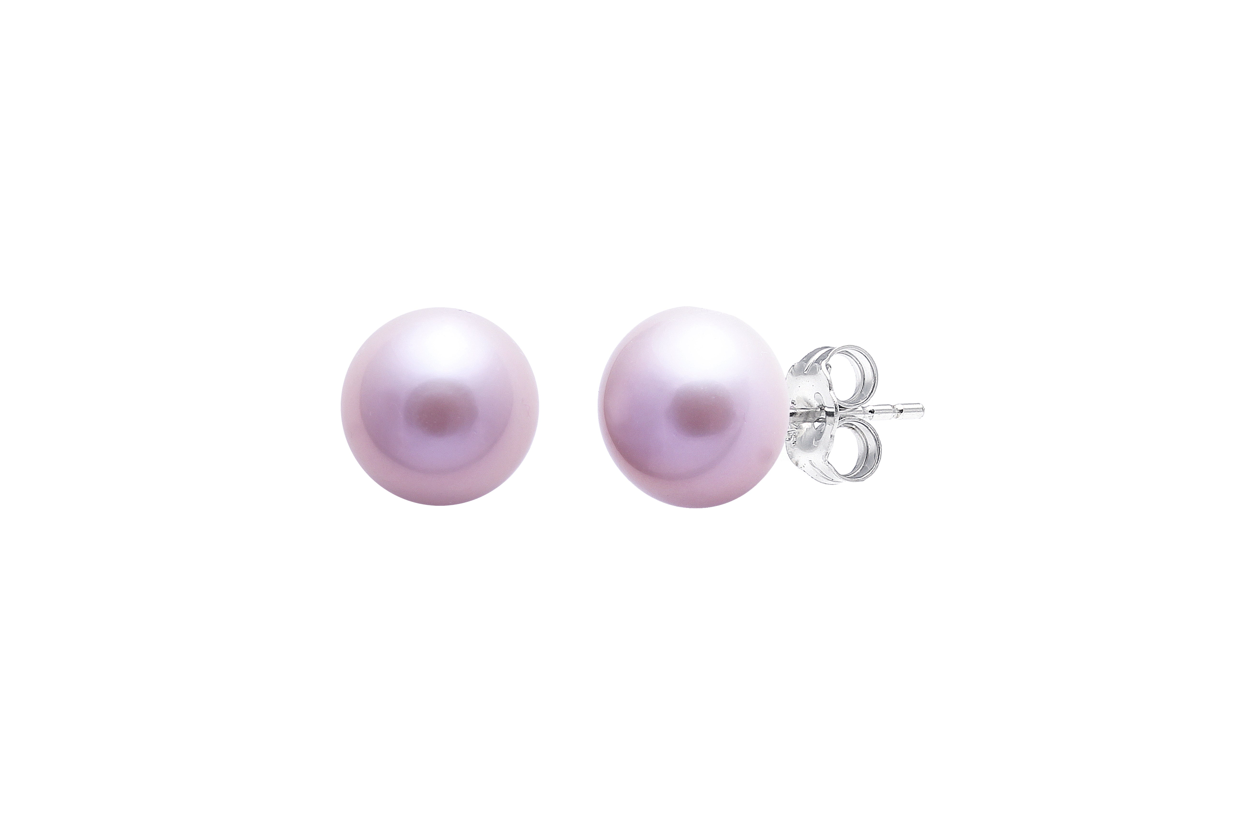 Sterling Silver Pink 7mm Freshwater Pearl Stud Earrings