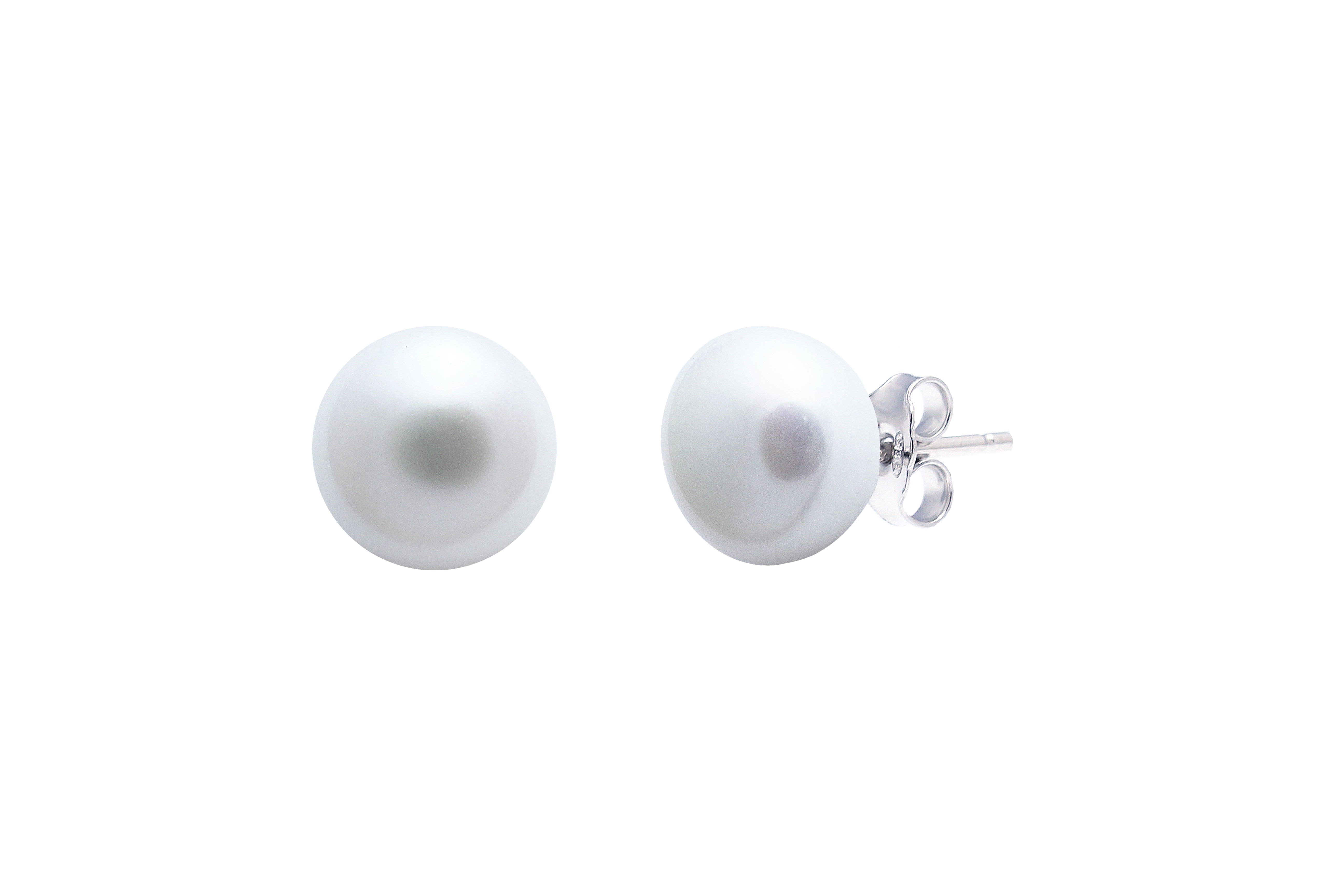 Sterling Silver 8mm Freshwater Pearl Stud Earrings