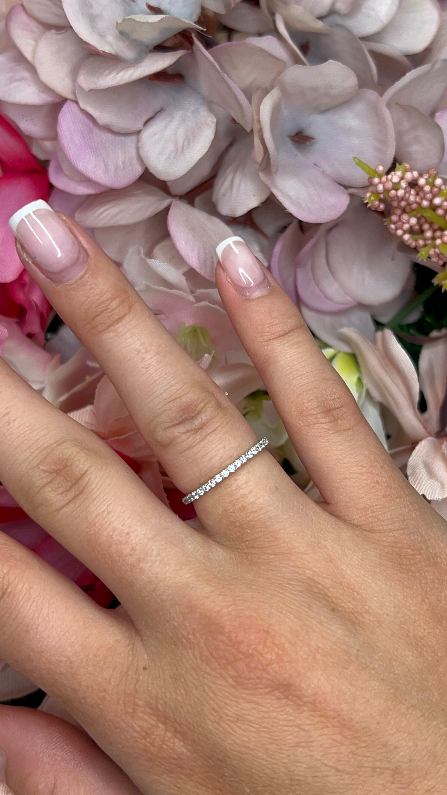 18 Carat White Gold Diamond Full Eternity Ring