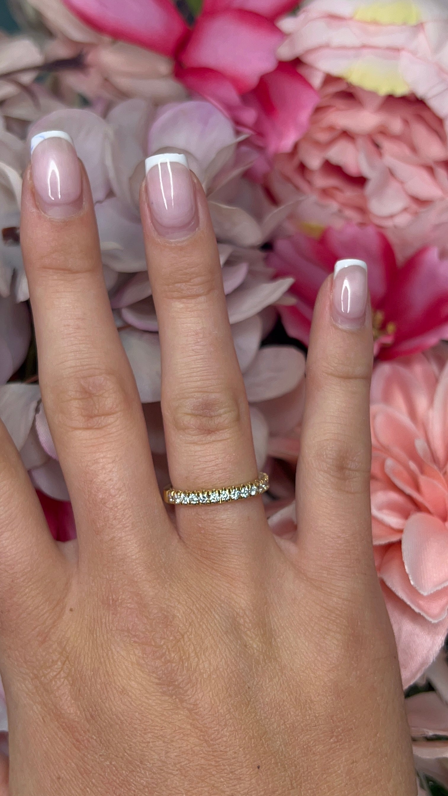 18 Carat Yellow Gold Diamond Half Eternity Ring