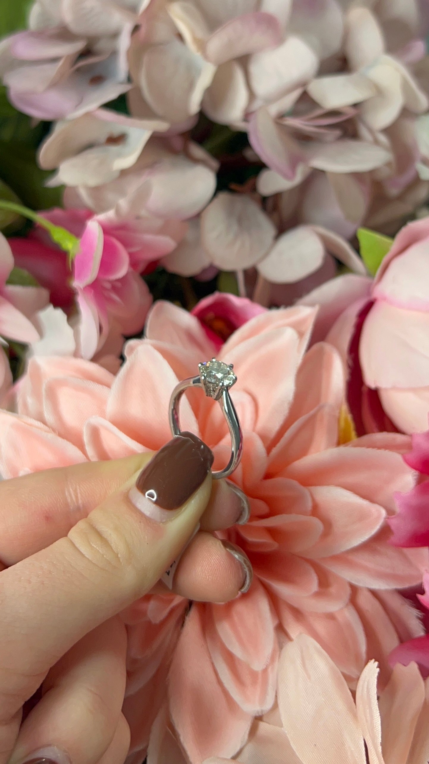 18 Carat White Gold Laboratory Grown Diamond Ring