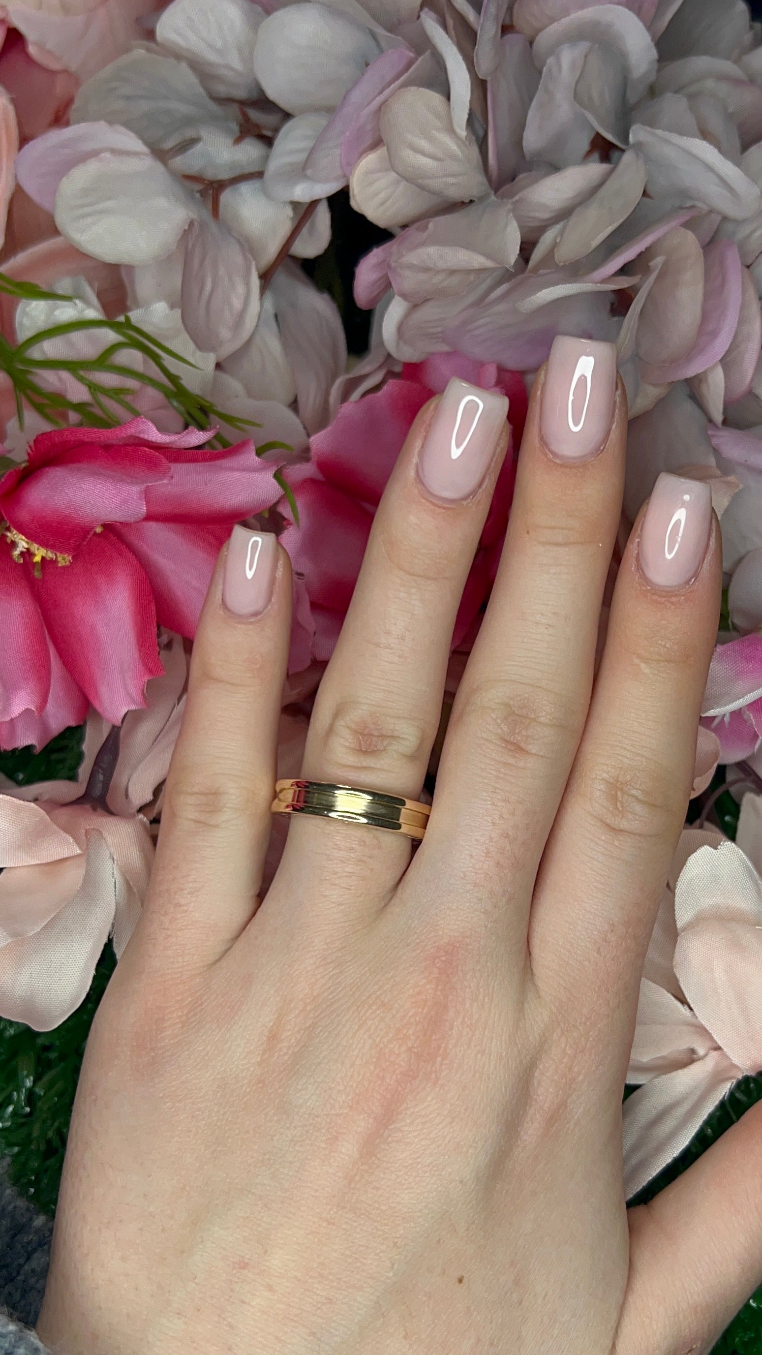 18 Carat Rose Gold Bulgari B.zero1 Two Band Ring