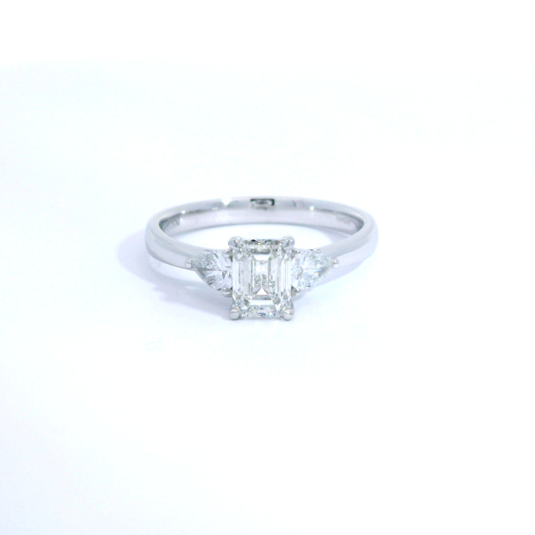 Platinum Three Stone Diamond Ring