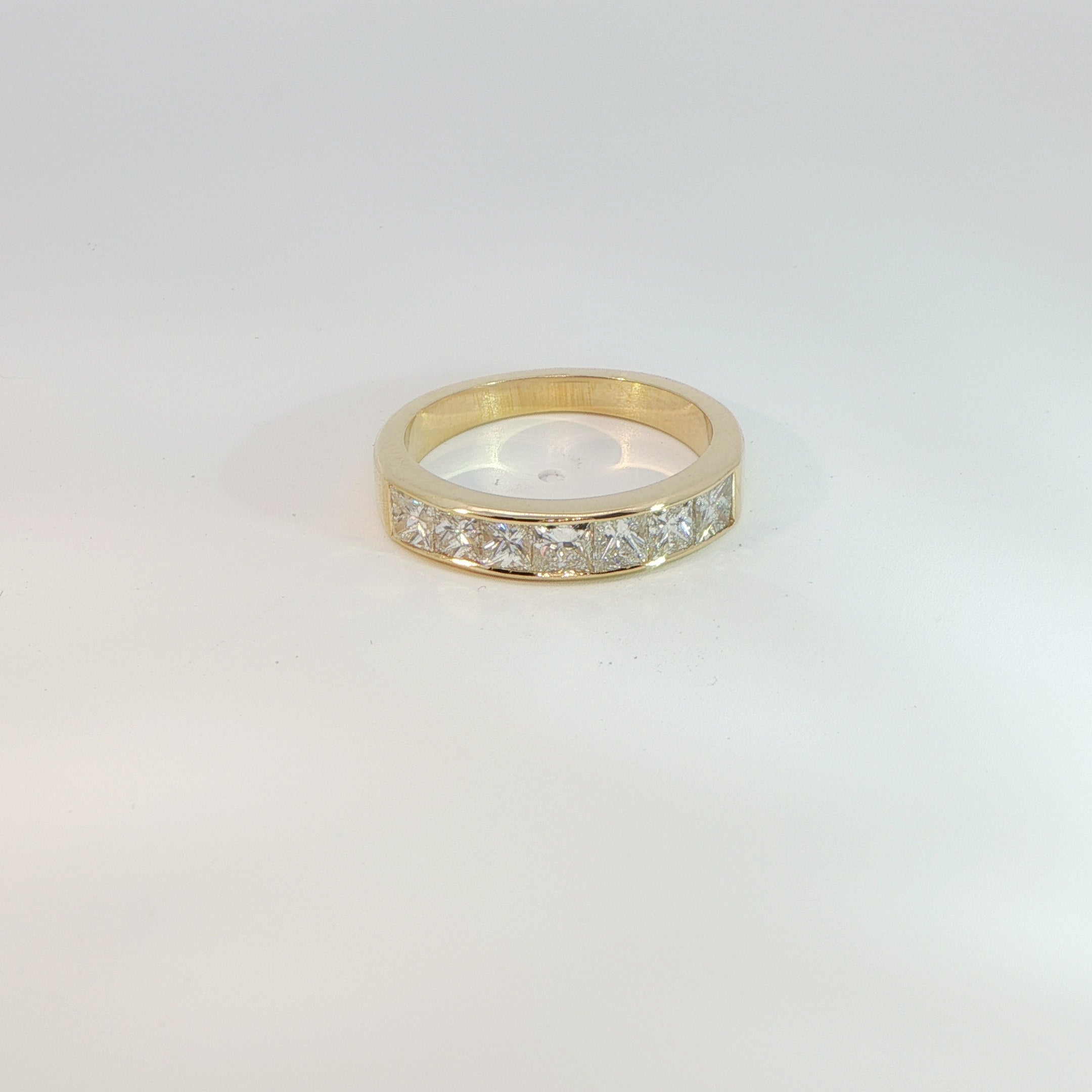 18 Carat Yellow Gold Diamond Half Eternity Ring