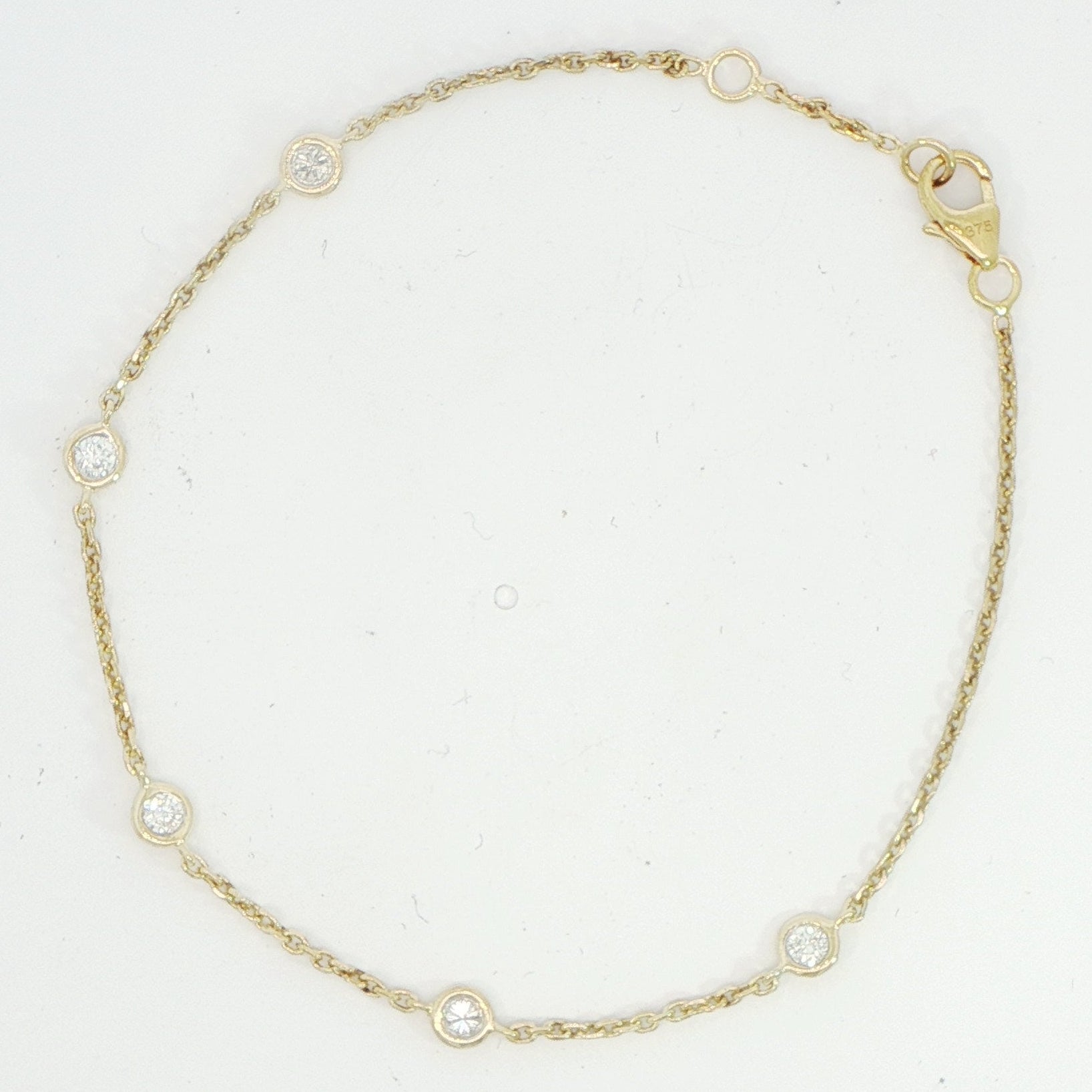 9 Carat White Gold Diamond Bracelet