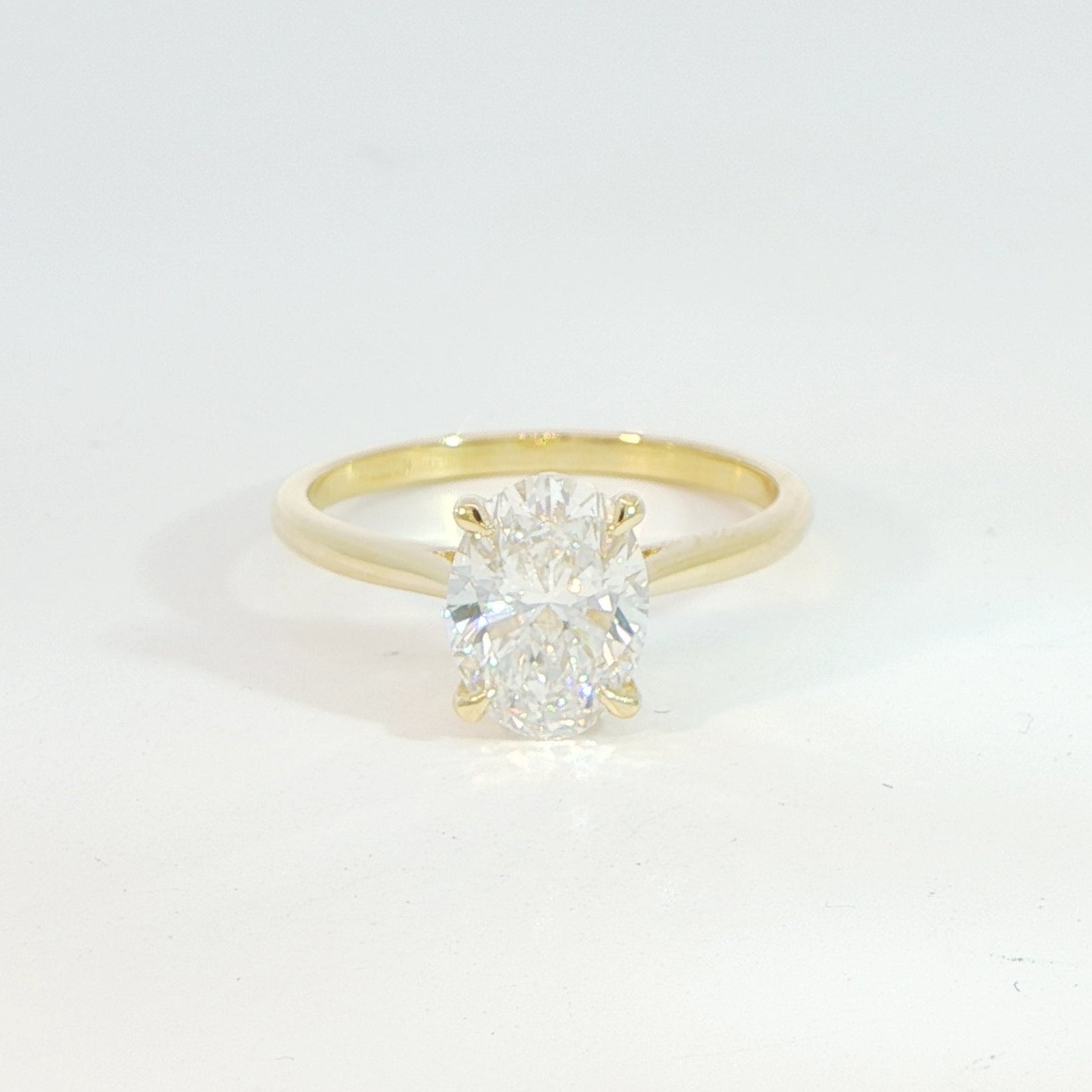 18 Carat Yellow Gold Laboratory Grown Diamond Solitaire 1.50ct