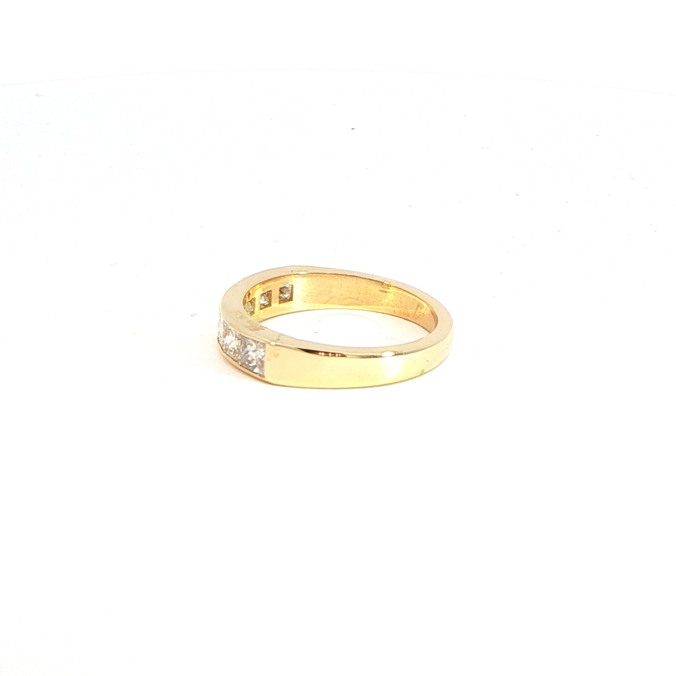 18 Carat Yellow Gold Diamond Half Eternity Ring 1.40ct