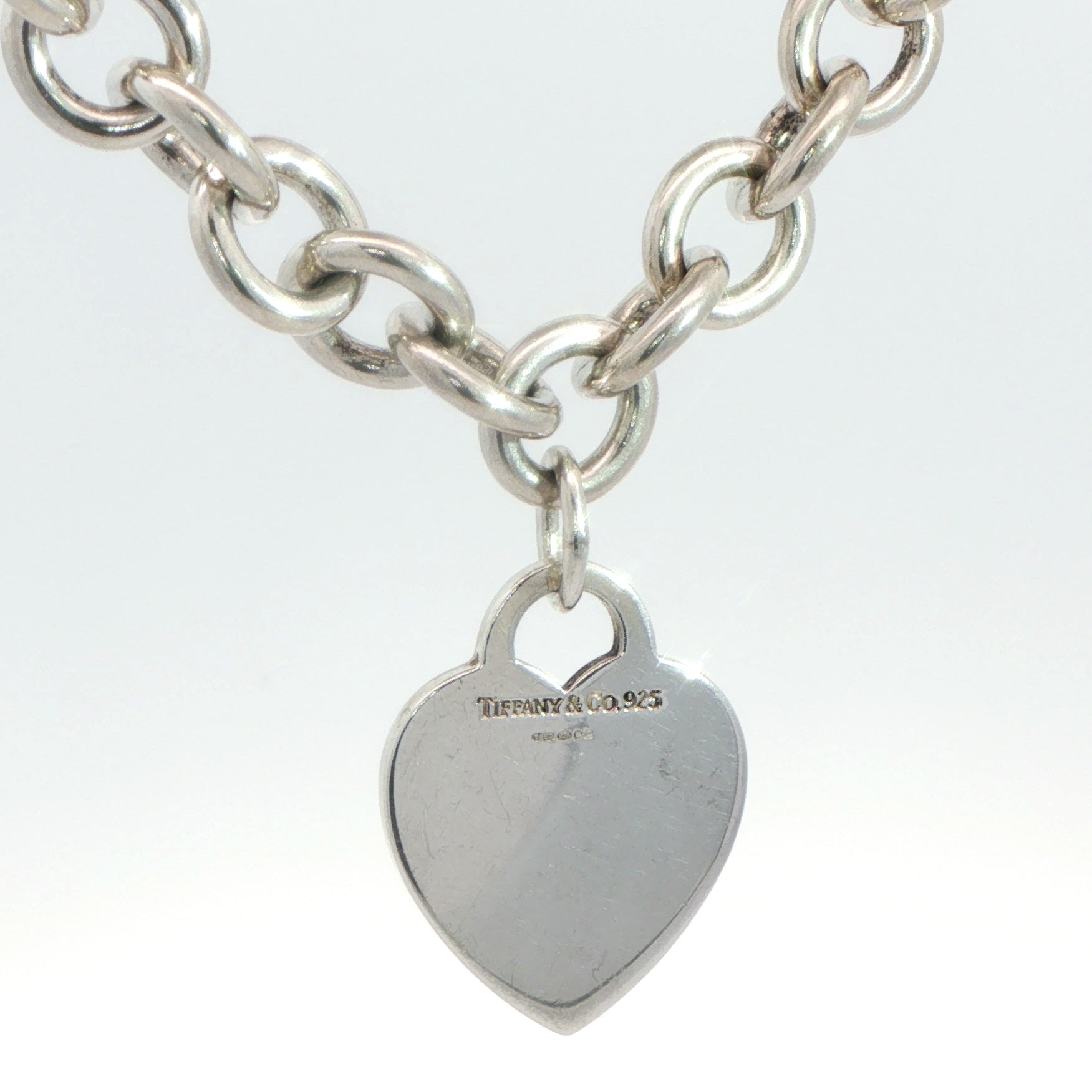 Silver Tiffany & Co. Heart Tag Necklace