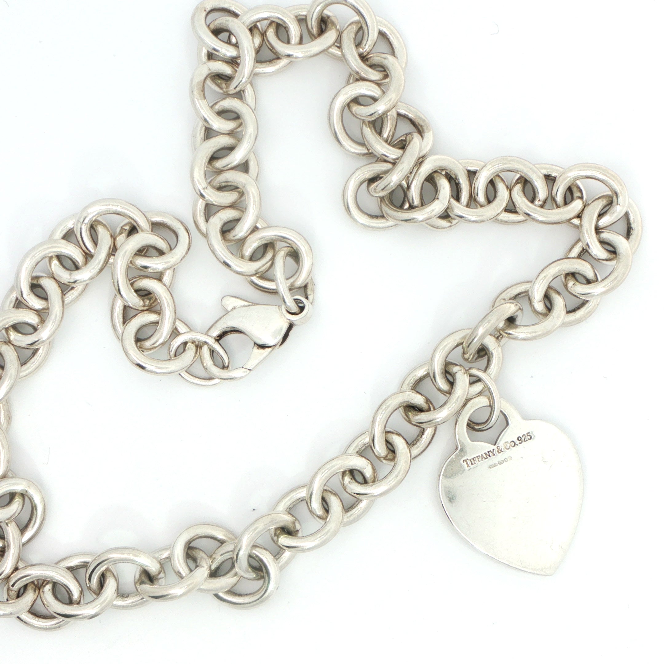 Silver Tiffany & Co. Heart Tag Necklace
