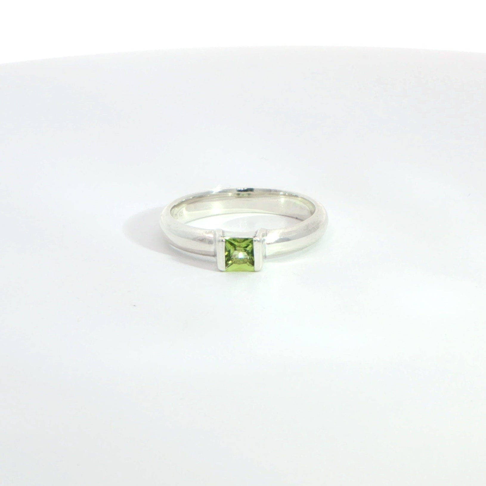 Silver Tiffany & Co. Peridot Ring