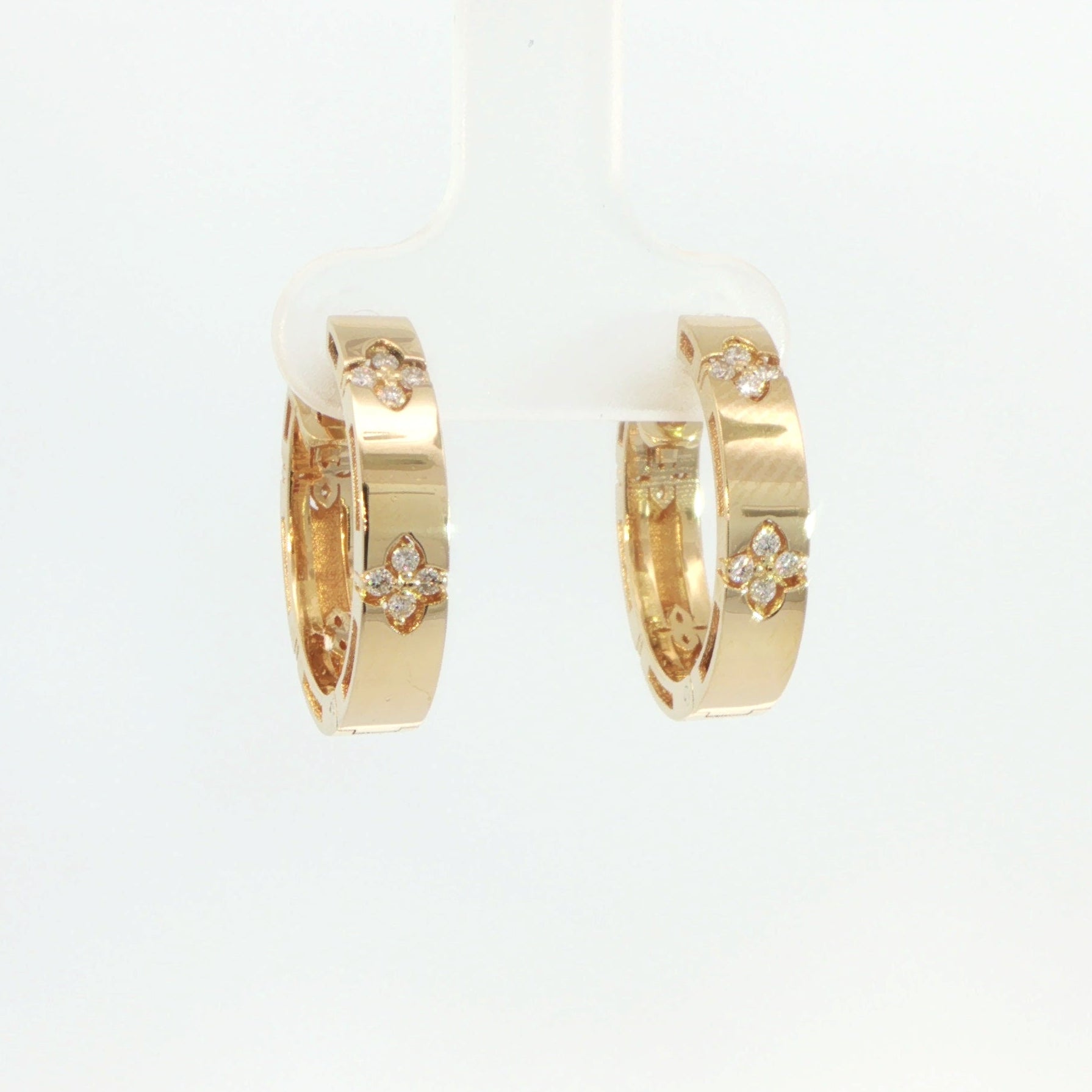 18 Carat Yellow Gold Roberto Coin 'Love in Verona' Earrings