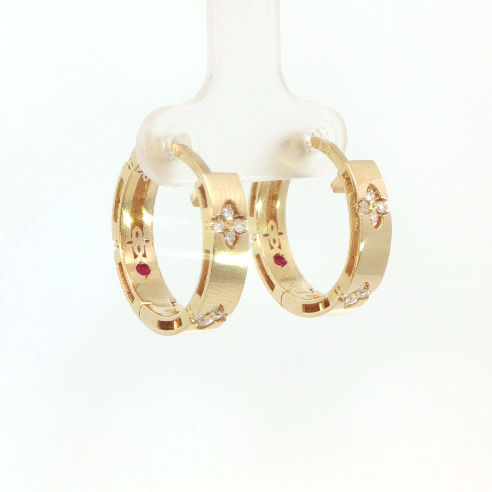 18 Carat Yellow Gold Roberto Coin 'Love in Verona' Earrings
