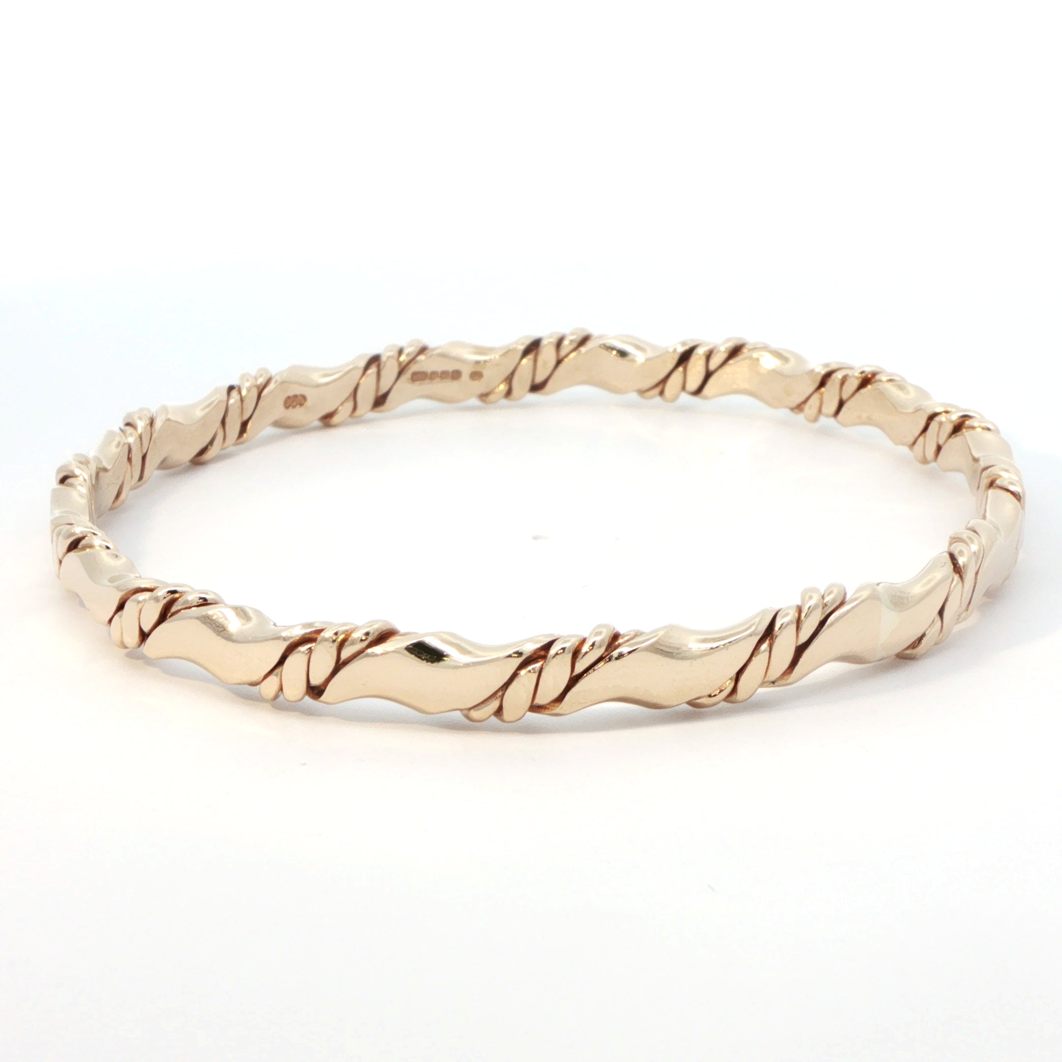 9 Carat Yellow Gold Fancy Bangle