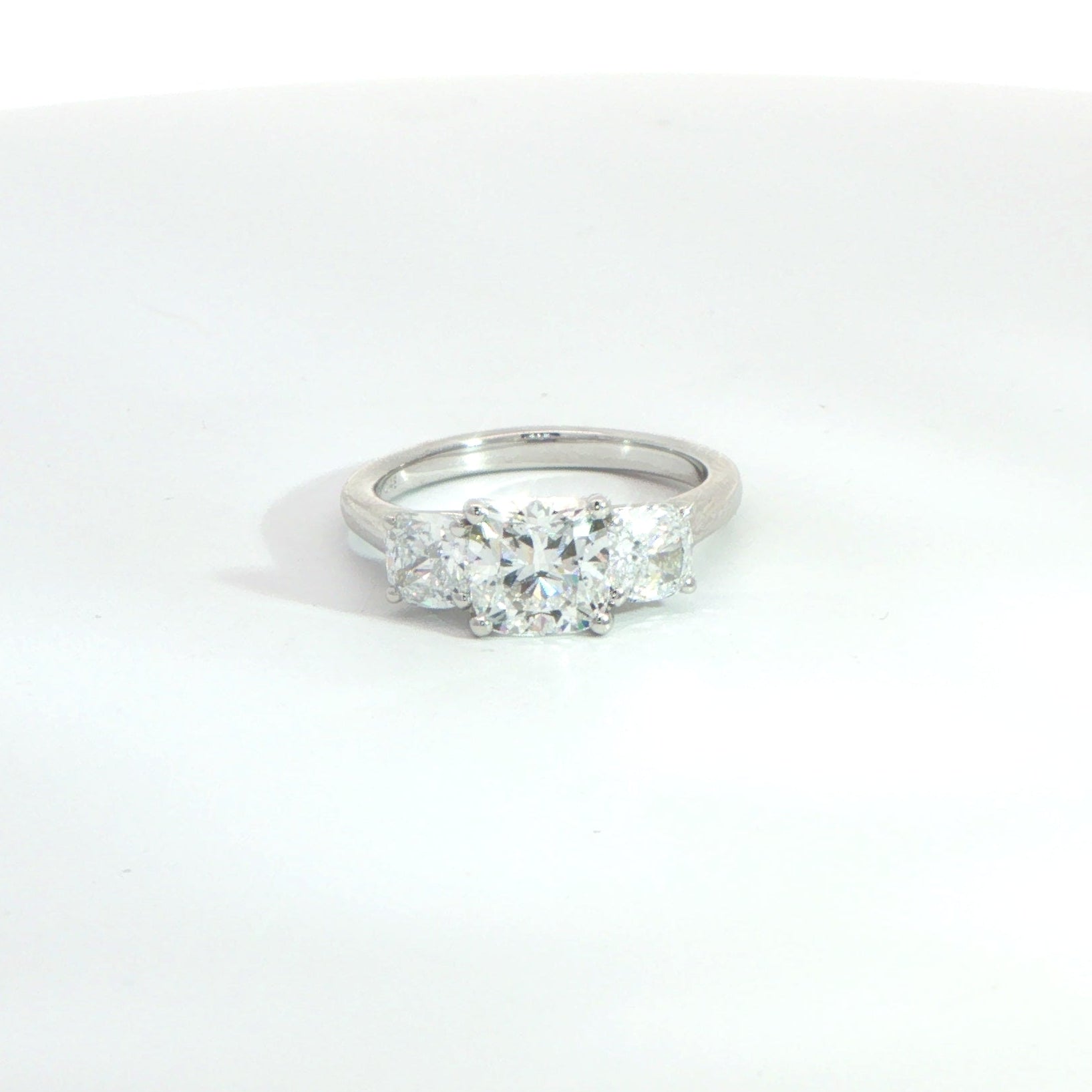 Platinum Laboratory Grown Diamond Trilogy Ring 2.48ct