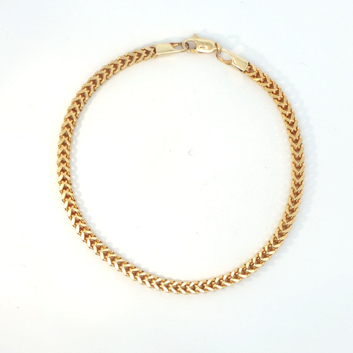 18 Carat Yellow Gold Franco Chain Bracelet