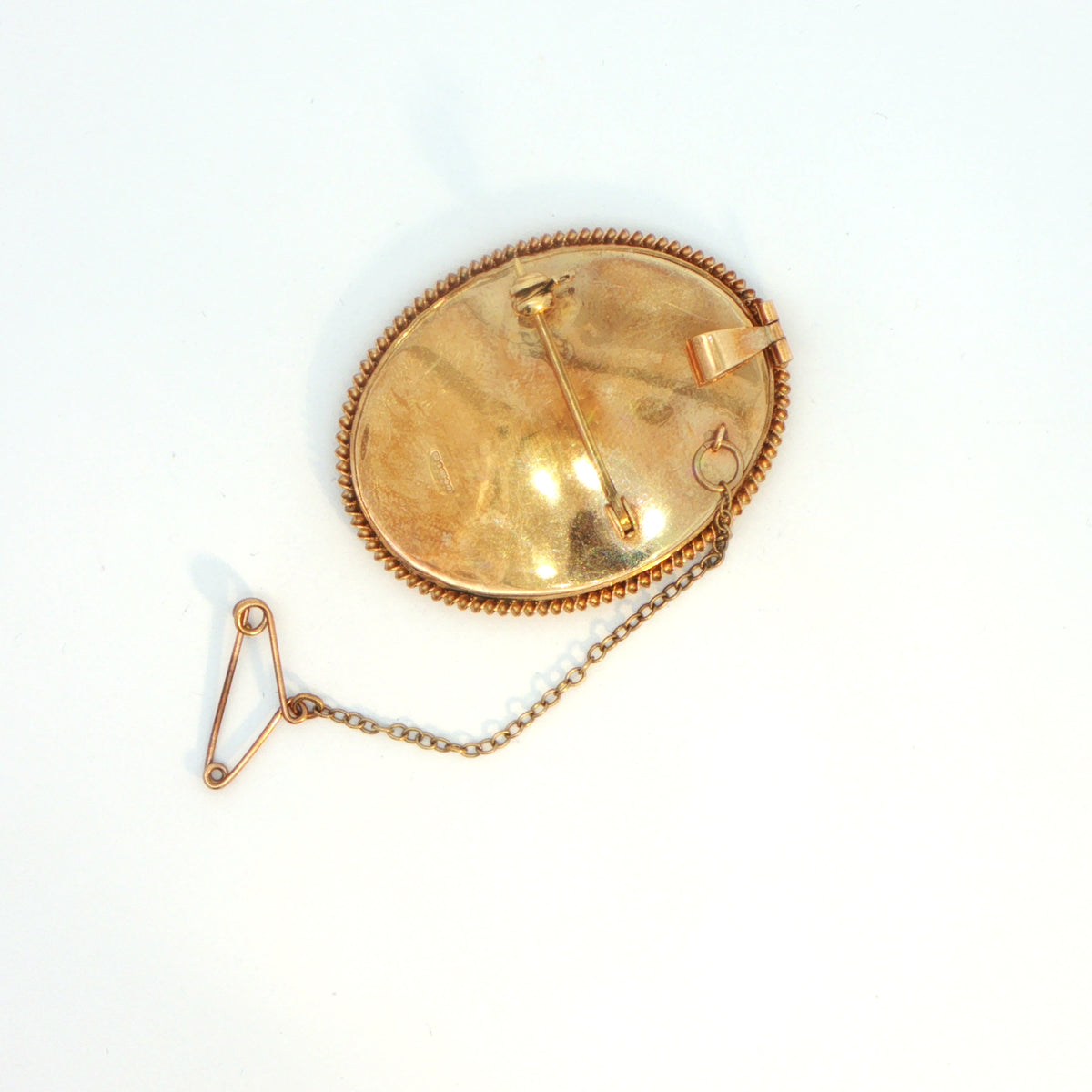 9 Carat Yellow Gold Painted Lady Brooch/Pendant