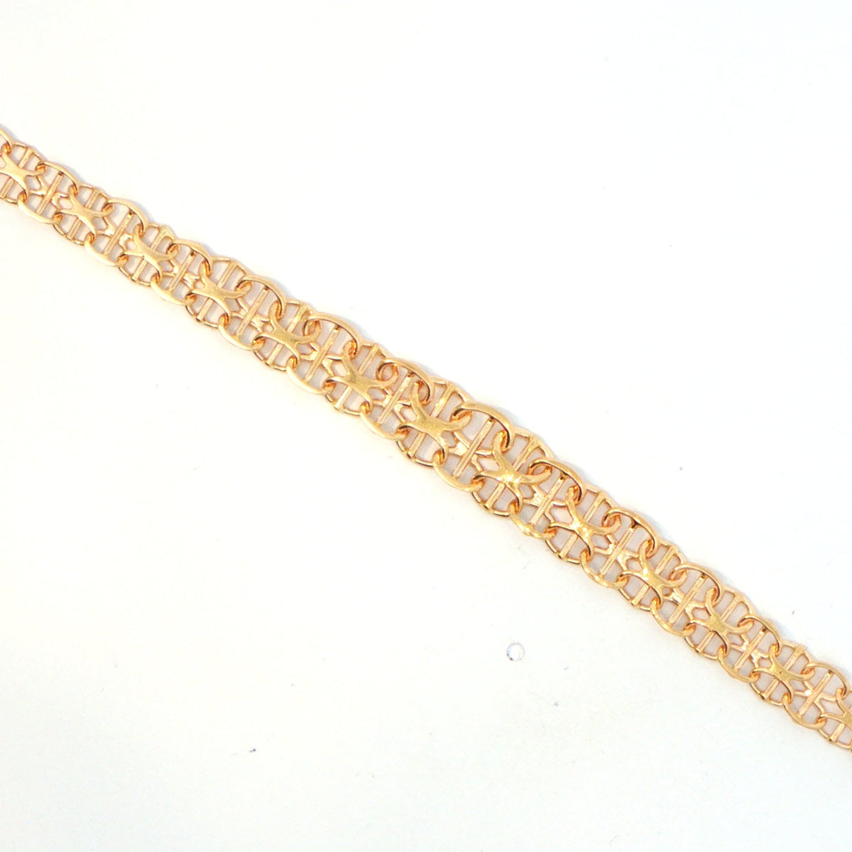 18 Carat Yellow Gold Fancy Link Necklace