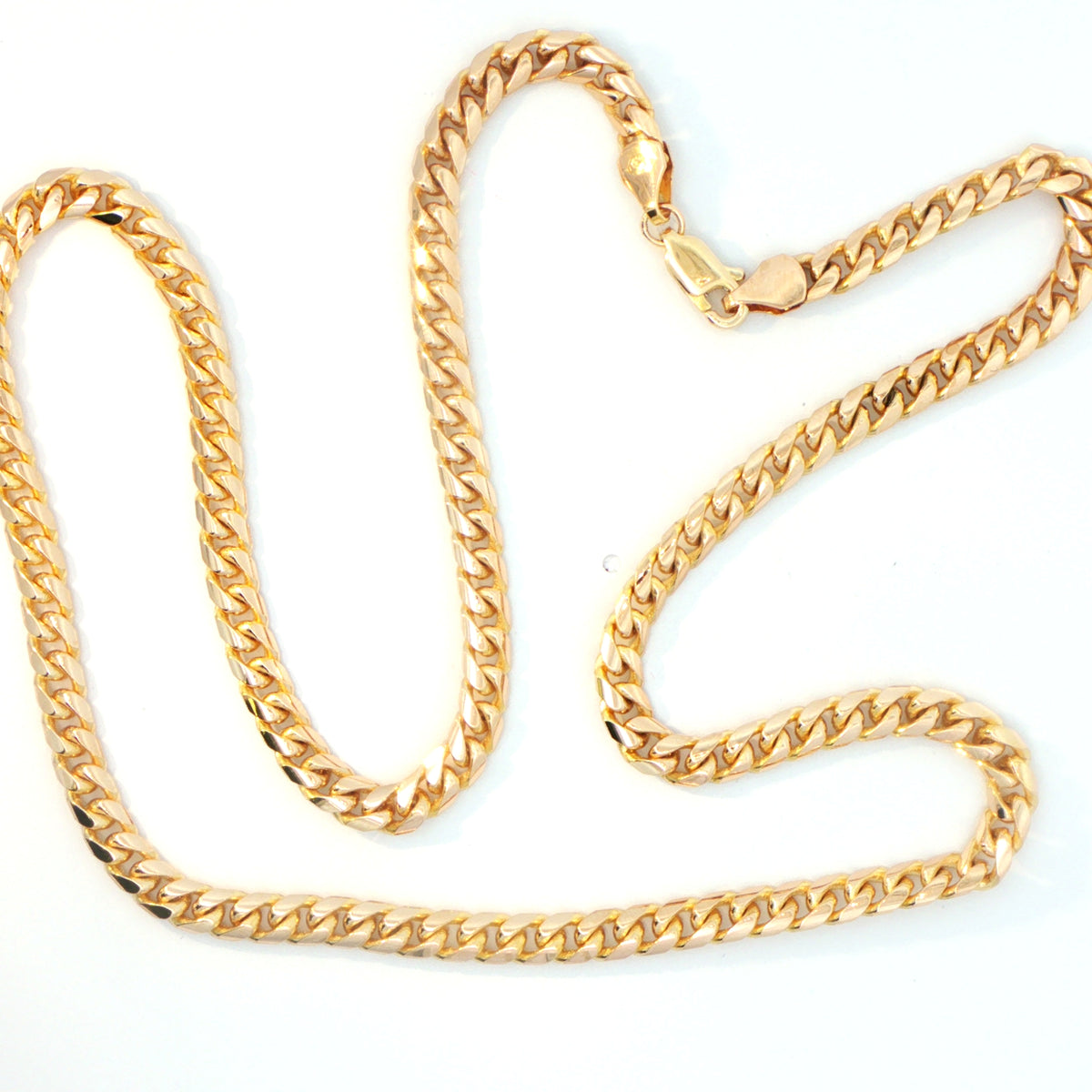9 Carat Yellow Gold Flat Curb Chain